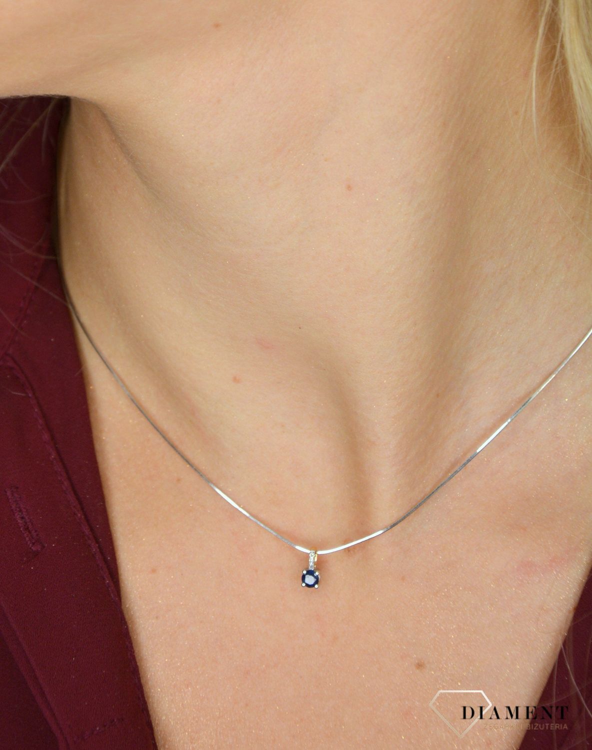 Złoty łańcuszek linka 585 Białe złoto 0,5 mm DIA-LAN-1078B-585 0,5mm ✅ Złoty łańcuszek wykonany z białego złota próby 585 ✅.jpg